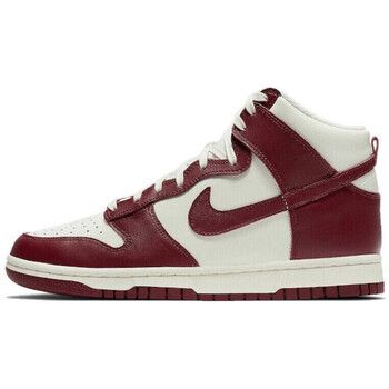 Nike Deportivas Moda Dunk High Sail Team Red para mujer