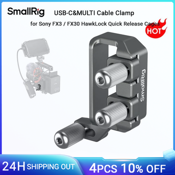 SmallRig-abrazadera multicable FX3/FX30 USB-C para Sony FX3/FX30, jaulas de liberación rápida HawkLock 4770/4771/4772, aleación de aluminio-4829