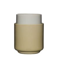 juego de 2 cubremacetas de ceramica verde claro h20
