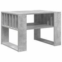 mesa de cafe  mesa de centro gris concreto 66 x 495 x 45 cm