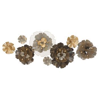 Panel Decorativo 3d En Metal Multicolor Cm 149,2x8,9x61