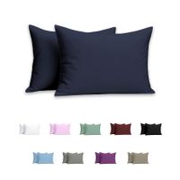 funda de almohada con cremallera - microfibra suave - juego de 2 fundas almohada transpirable resistentes a las bolitas y a la decoloracion