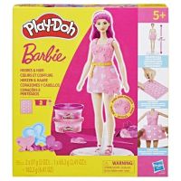 set creativo play-doh barbie corazones y cabello con muneca 30 cm