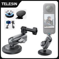soporte magnetico para camara de accion telesin de aleacion de aluminio 360    adaptador 14 ajustable para telefono inteligente gopro insta360 dji osmo action