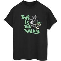 disney camiseta manga larga the mandalorian this is the way para mujer