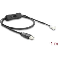 cable adaptador usb 3 pin delock 100 cm con interruptor