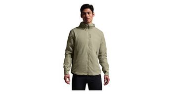 Chaqueta con capucha gore wear concurve windstopper beige para hombre