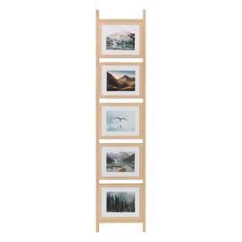 Collage De 5 Fotos En Escalera, De Madera Natural, De Scott - Atmosphera Createur D'interieur