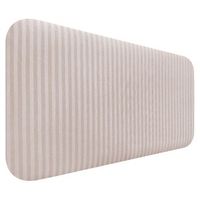 dhome cabecero tapizado liso redondeado tejido luxury para pared acusticos cabeceros absorbentes cabezal cama dormitorio cream 100cm