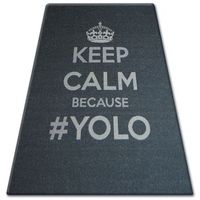 alfombra de cuerda sisal floorlux 20276 yolo negroplateado 200x290 cm
