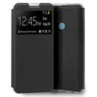 cool funda flip cover liso negro para oppo a15  a15s