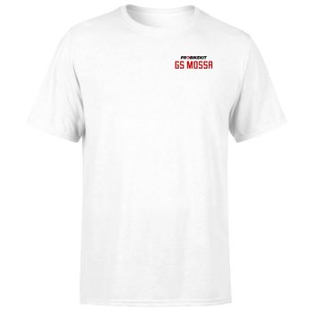 PBK GS Mossa Pocket Print Open Chest Logo Men's T-Shirt - White - 5XL - White