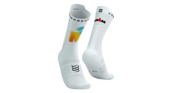 Compressport pro racing v4 0 calcetines ironman 2025 blanco amanecer