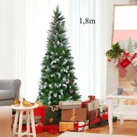 arbol de navidad 18m con 630 ramas pvc alta calidad y base de metal resistente cfw67150