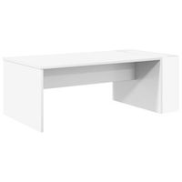 mesa de centro 95x50x34 cm madera - blanco