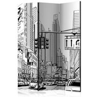 biombo - street in new york city 135x172 cm