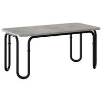 mesa de centro 795x40x36 cm acero - gris
