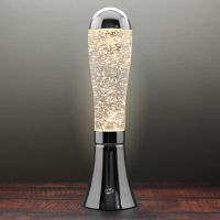 big blob silver glitter lamp