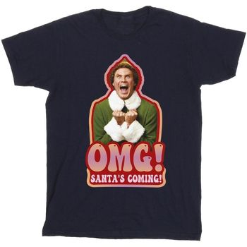 Elf Camiseta Santa Is Coming para niño