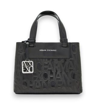 A|X Armani Exchange para mujer. XW001576AF17290UC001 Bolso Shopper mongorama negro (OSFA), Casual, Poliéster