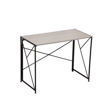 Escritorio Plegable Mesa De Ordenador 99x50x75cm Montaje Rápido Ahorra Espacio Mdf Color Natural