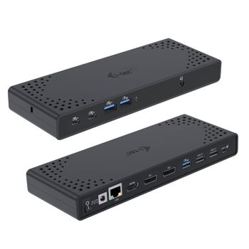 Estación de acoplamiento i-tec USB-C Triple Display Gen 2 100W 3x4K 7xUSB Ethernet Negro
