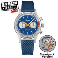 reloj piloto sugess con movimiento de gaviota reloj de pulsera con cuello de cisne cronografo mecanico cristal de zafiro carreras limitadas militares 1963