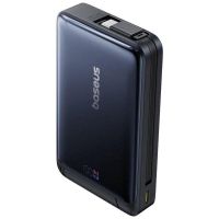 power bank baseus nomos 10000 mah 45 w carga inalambrica azul oscuro