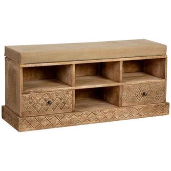 Banco De Madera Natural 104x33x48