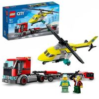 lego city transporte helicoptero de rescate  5 anos - 60343