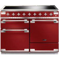 rangemaster elise 110 electric induction range cooker - cherry red  chrome red