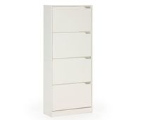 mueble zapatero angel 4 puertas color blanco para 24 pares