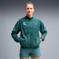 puma hyrox pwrmode  chaqueta para correr mujeres - verde