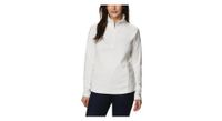 forro polar columbia para mujer glacial iv 1 2 zip blanco