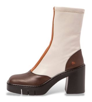 Art para mujer. 1197311X8003_0MU Botines de piel 1973 blanco (40), Beige, 8 a 10cm, Cremallera, Casual
