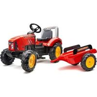 tractor de pedal sobrealimentador - capo de apertura y remolque falk