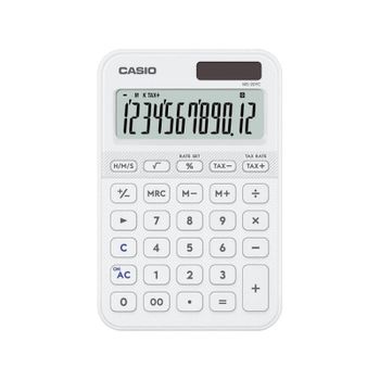 Calculadora de Escritorio Casio MS-20YC 12 Dígitos Batería/Solar Blanco
