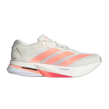 Zapatillas Adidas Adizero Boston 13 Beige Naranja SS26, Talla UK 8