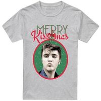 elvis presley camiseta merry kissmas para hombre