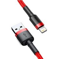 cable baseus 24a usb-a a ip carga rapida transmision de datos nucleo trenzado de nailon longitud de 05m  1m  2m  3m