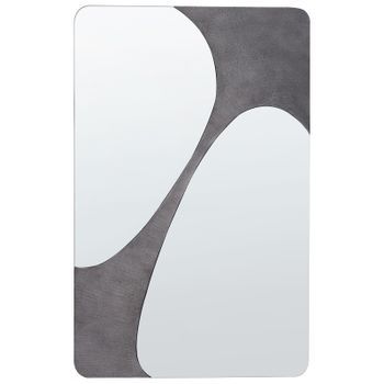 Espejo De Pared De Estilo Moderno En Color Gris 70 X 110 Cm Ormes