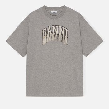 Ganni Heavy Organic Cotton-Jersey T-shirt - M