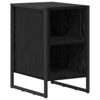 mesita de noche  armario de noche  mesa de noche roble negro 395 x 30 x 50 cm
