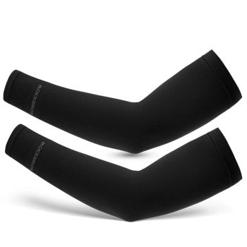 Mangas sólidas ROCKBROS UPF50+ protección UV,de secado rápido,transpirables,de alta elasticidad,mangas solares para depo