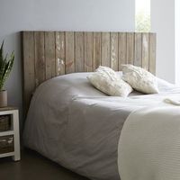 cabecero de cama de madera de pino reciclada maciza 160 cm
