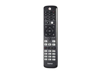 Mando a distancia - Hama 00221063, Compatible con Philips, 46 botones, Funciona pilas AAA, Negro