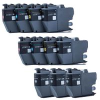 compatible multipack brother mfc-j491dw printer ink cartridges 11 pack -lc3211bk