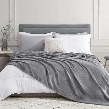 HOMESOL®  Manta sedalina para Cama Sofá y Sillón, Manta Polar Lisa de Tacto Suave Super Caliente para Adulto y Niño,Sin Arrugas