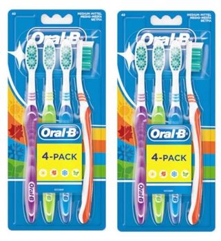 Oral-B Cepillo Dientes Medio 123 Shiny Clean Pack 8 uds