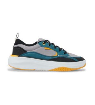 Reef para hombre. CJ7571 Zapatillas Fanning azul, gris (45), Plano, Cordones, Casual